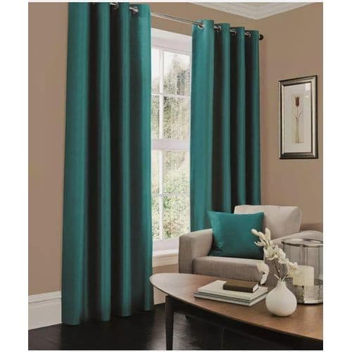 Curtains with sheer/lining-Green — image 1