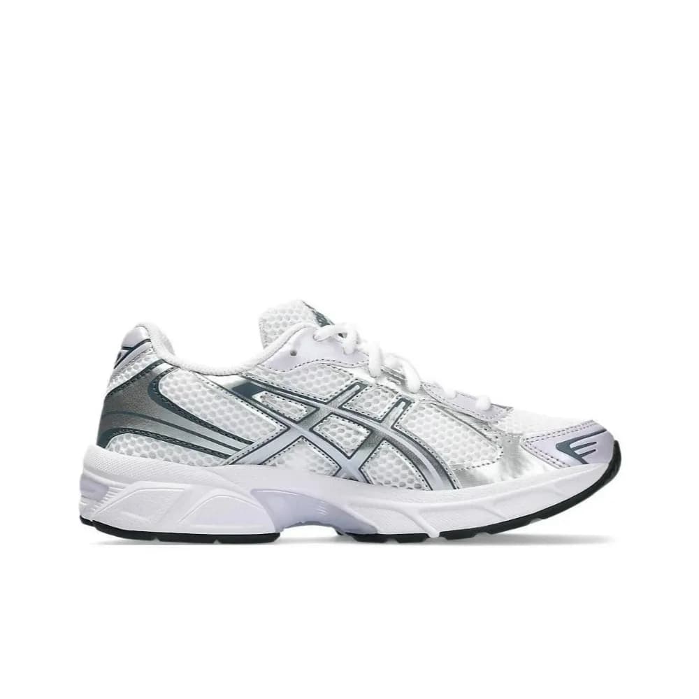 ASICS Gel-1130 Retro Versatile Breathable Low-Top Running Shoes Unisex Silver-White 1202A164-113