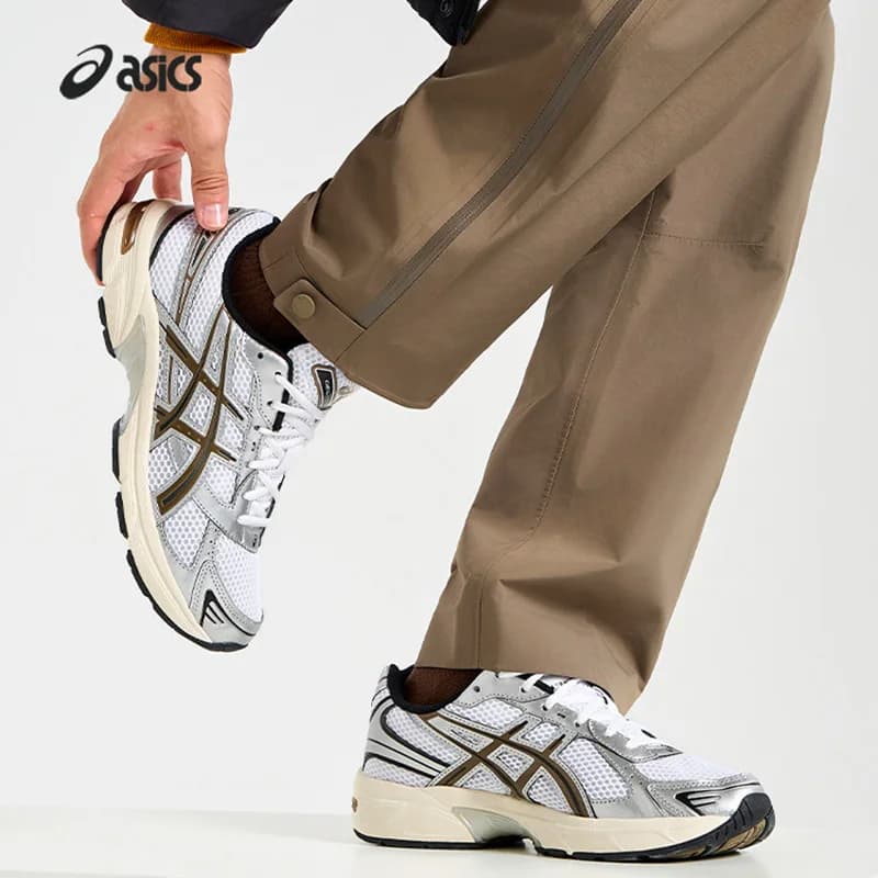 2026 Sport Asics Mens Casual Shoes 1201A256113 Breathable Mesh Synthetic Leather Sneakers