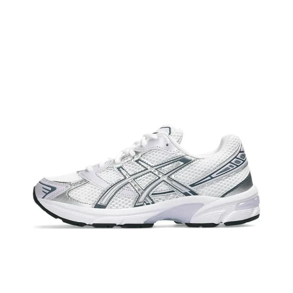 ASICS Gel-1130 Retro Versatile Breathable Low-Top Running Shoes Unisex Silver-White 1202A164-113