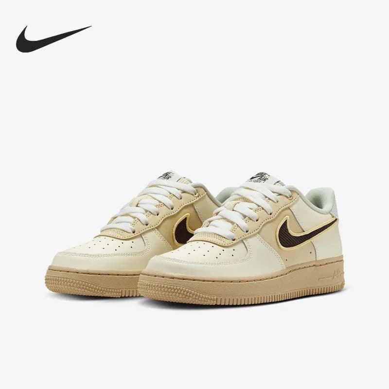Nike Air Force Comfortable Breathable Non-slip Wear-resistant Low-top Youth Casual Board Shoes HQ3473-122