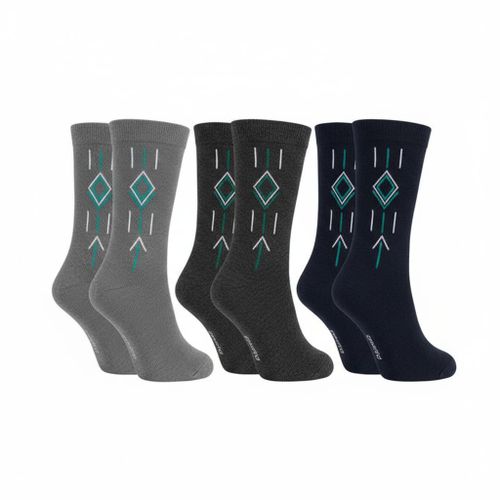 6 Pack of Long Men's Coloured Socks