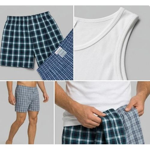Lux Bundle of 3 boxers and 3 vests - Multicolor