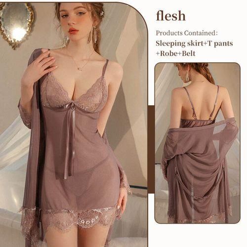 MIDNIGHT'S BOMB Sexy Lingerie, Sexy Chiffon Camisole Dress
