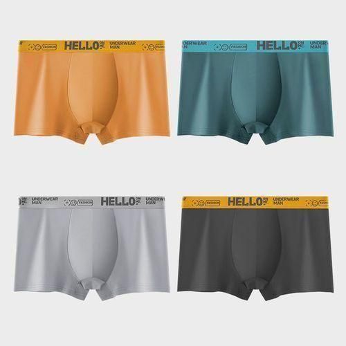 Berrykey 4Pcs Men's Underwear Breathable Stretch Premium Comfortable Boxer Briefs — image 1